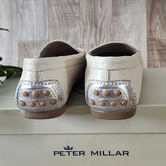 Peter Millar Driving Loafers in Sand Full-Grain Leather Size 8 - Picture 12 of 14